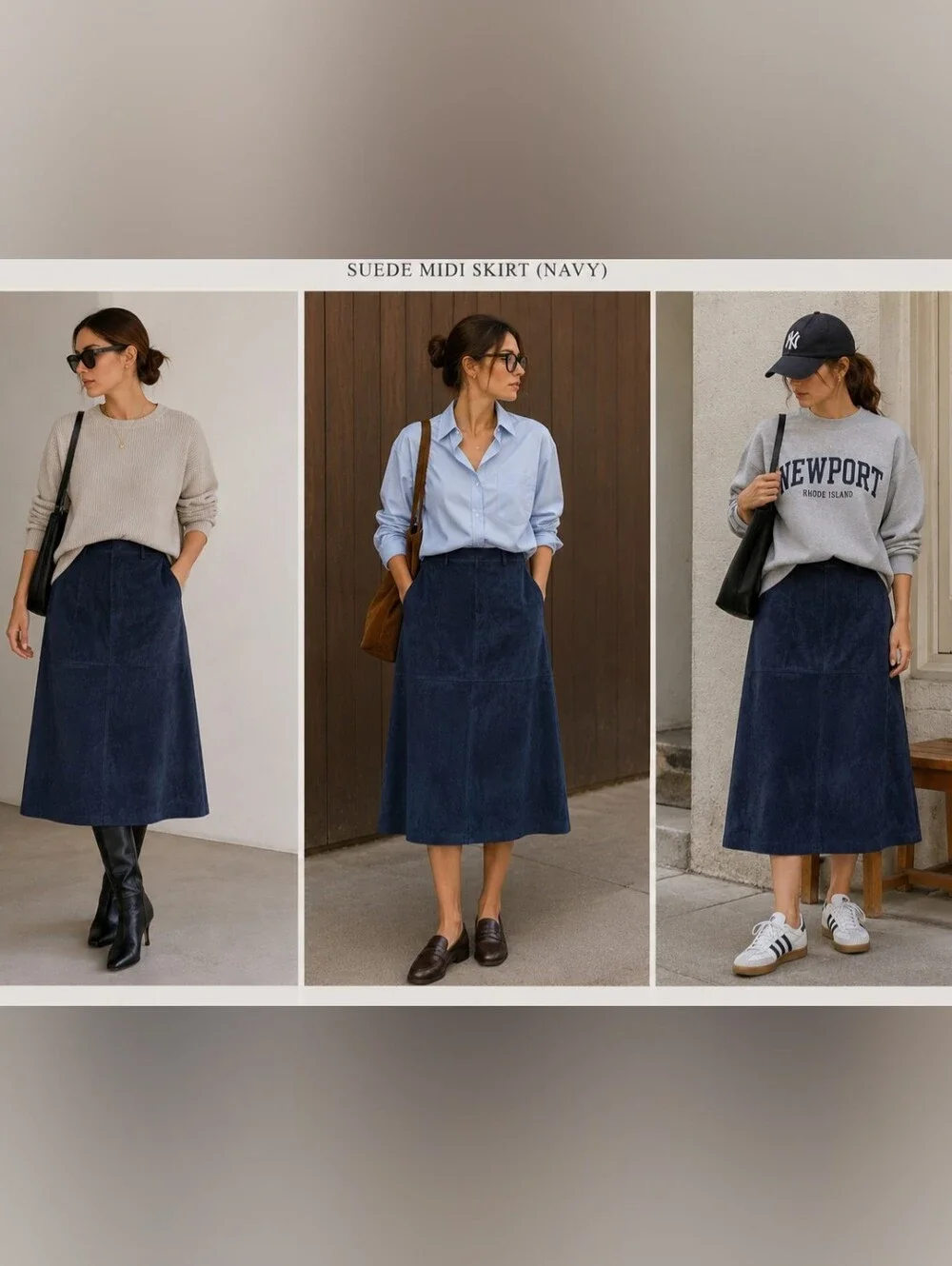 Zara FAUX SUEDE CAPE SKIRT (S)